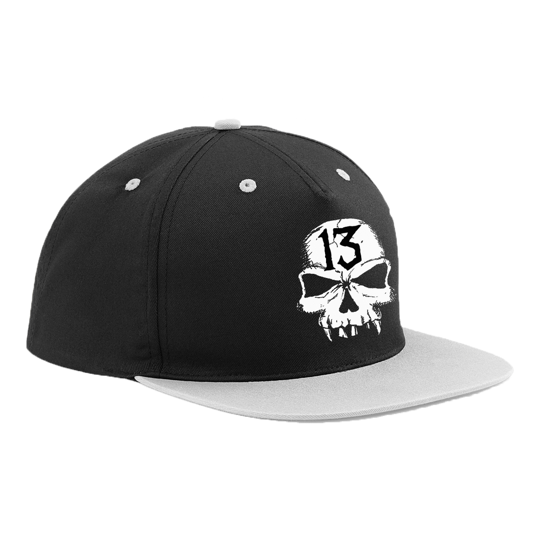 Skull 13 Snapback (Black/Grey)