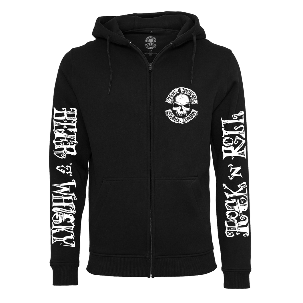 Beer & Whisky Rock 'n' Roll Zip Hoodie