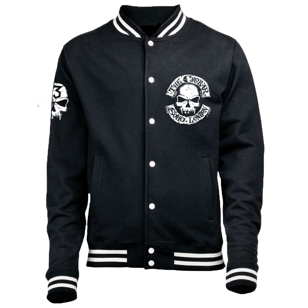 Crobar Classic Logo Varsity Jacket (Black)