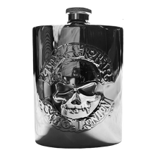 Load image into Gallery viewer, Classic Skull Logo Hip Flask
