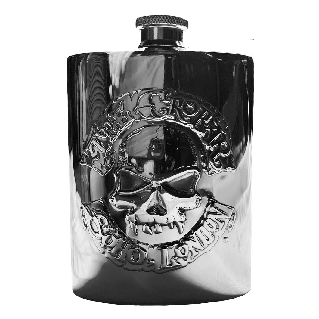 Classic Skull Logo Hip Flask