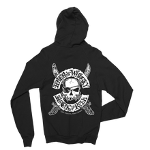 Load image into Gallery viewer, Pirate Skull Zip Hoodie
