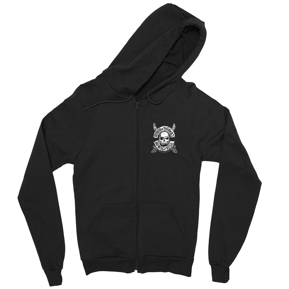 Pirate Skull Zip Hoodie